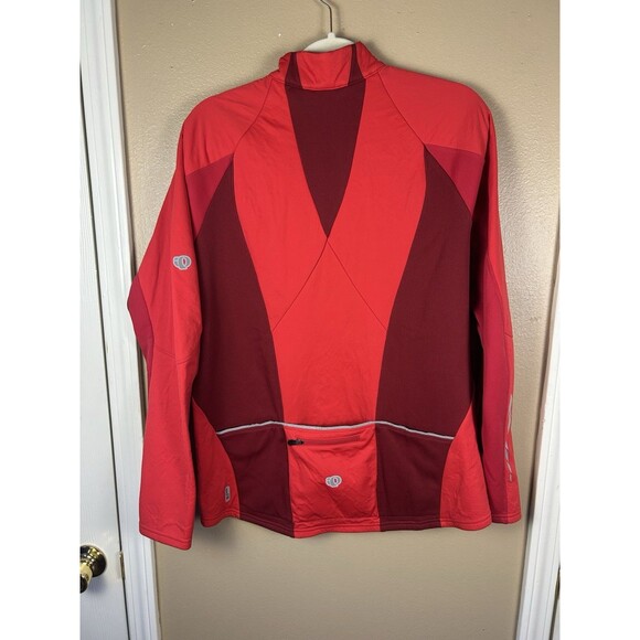 Pearl Izumi Red Cycling Jacket Long Sleeve Zip Up Pockets L - Picture 6 of 15